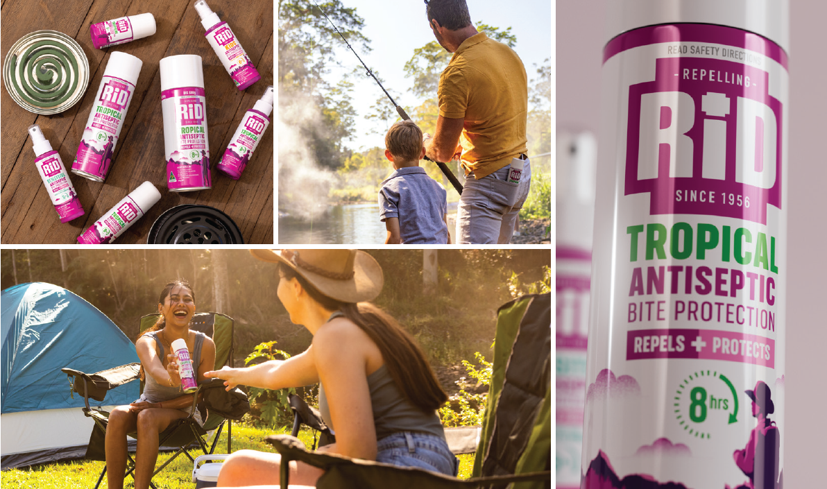 RID Bite Relief Repellent Aerosol with Antiseptic Bite Protection - Product showcase image 2 at LFA First Response